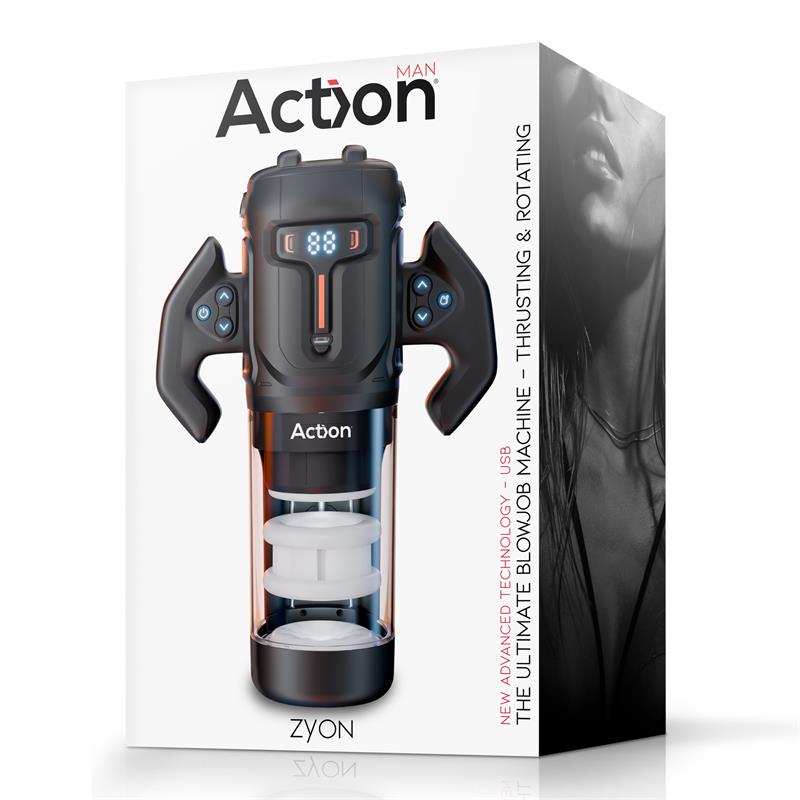 ACTION - ZYON ADVANCE AUTOMATIC THRUSTING AND ROTATING MASTURBATOR