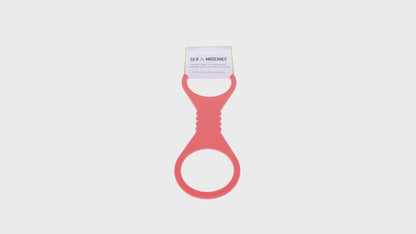 SPORTSHEETS SEX & MISCHIEF PEACHES ''N CREAME LARGE SILICONE CUFFS