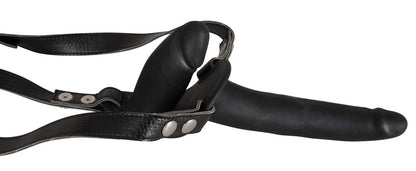 YOU2TOYS - DOUBLE STRAP ON BLACK SILICONE