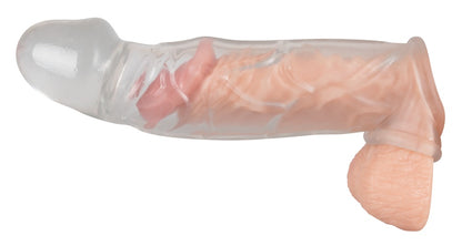 CRYSTAL - PENIS SLEEVE WITH EXTENSION AND BALL RING
