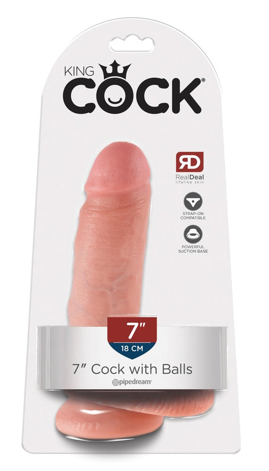 KING COCK - 7" COCK WITH BALLS