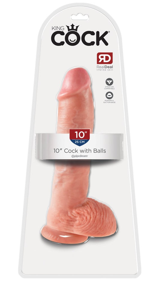 KING COCK - 10" COCK WITH BALLS