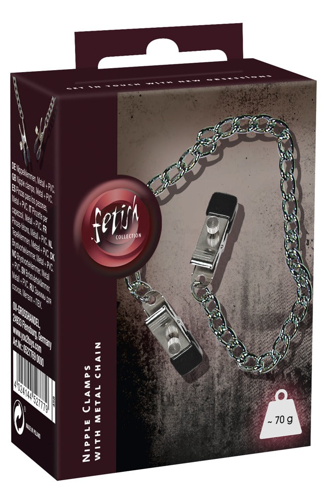 FETISH COLLECTION - BOOB CHAIN WITH NIPPLE CLAMPS