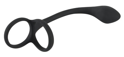 BLACK VELVETS - COCK & BALL RING WITH BUTT PLUG