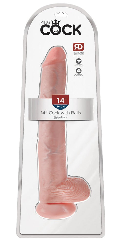 KING COCK - 14" COCK WITH BALLS
