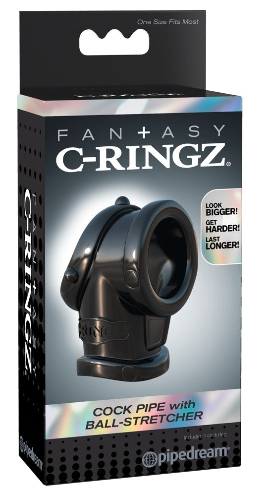 FANTASY C-RINGZ - COCK PIPE WITH BALL-STRETCHER