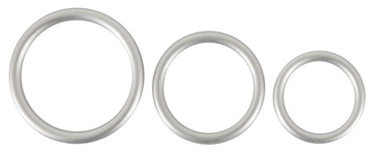 YOU2TOYS - METALLIC SILICONE COCK RING SET