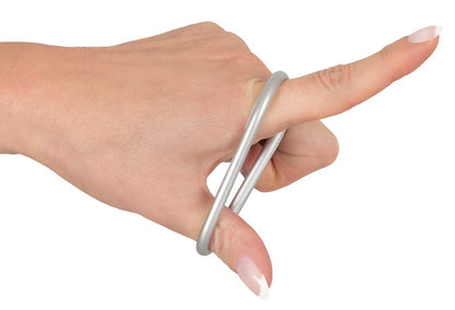 YOU2TOYS - METALLIC SILICONE COCK RING SET