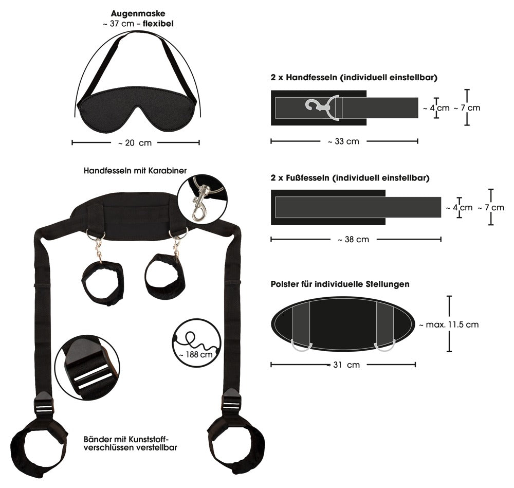 BAD KITTY - NECK-WRIST-ANKLE RESTRAINT