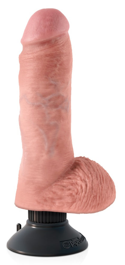 KING COCK - 8" VIBRATING COCK WITH BALLS