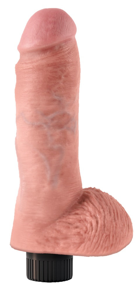 KING COCK - 8" VIBRATING COCK WITH BALLS