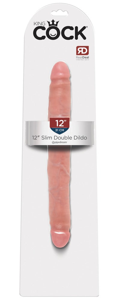 KING COCK - 12“ SLIM DOUBLE DILDO