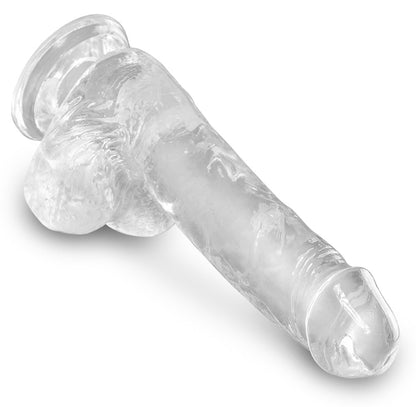 KING COCK CLEAR - COCK WITH BALLS 6''