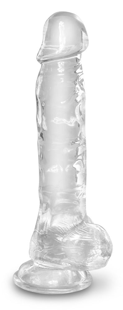 KING COCK CLEAR - 8" COCK WITH BALLS