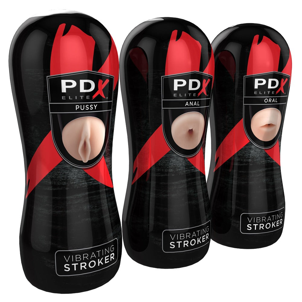 PDX ELITE - VIBRATING STROKER DISPLAY