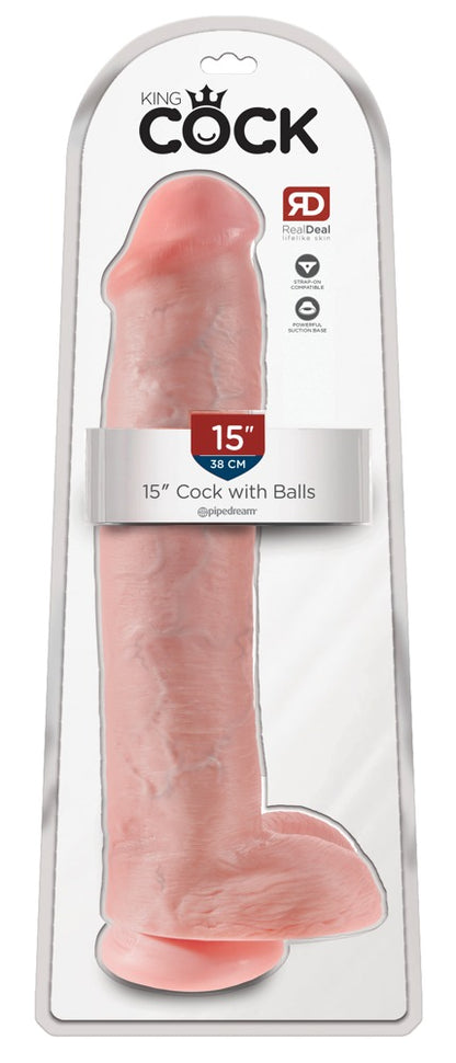 KING COCK - COCK WITH BALLS 15"