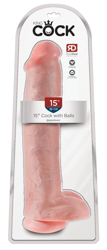 KING COCK - COCK WITH BALLS 15"