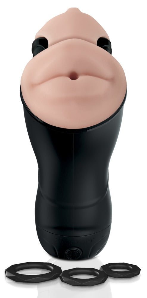 PDX ELITE - DOUBLE PENETRATION VIBRATING STROKER
