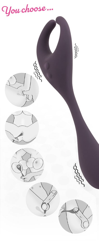 COUPLES CHOICE - REMOTE CONTROLLED COUPLE'S VIBRATOR