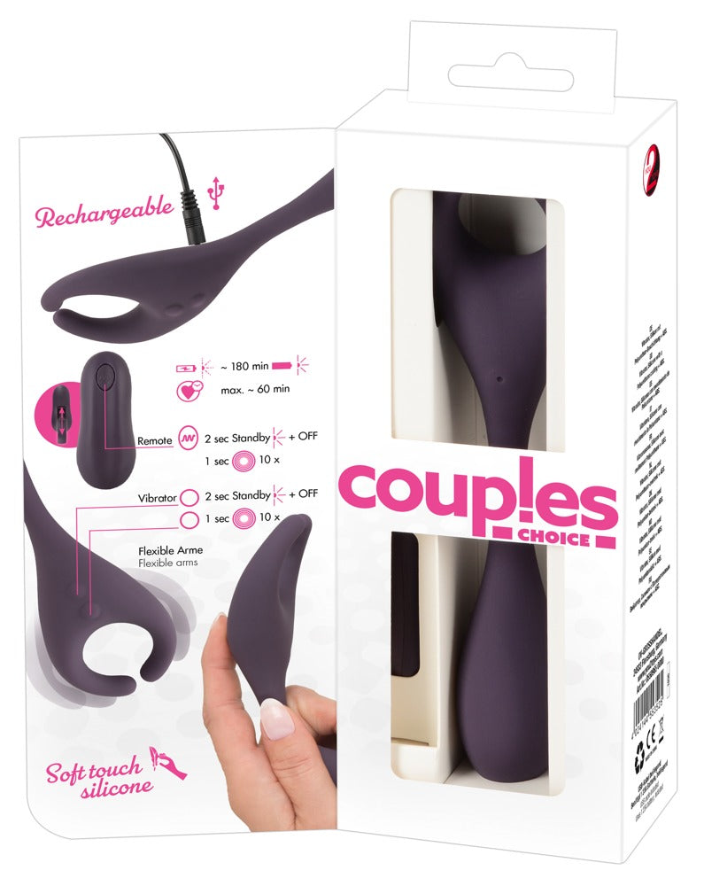 COUPLES CHOICE - REMOTE CONTROLLED COUPLE'S VIBRATOR