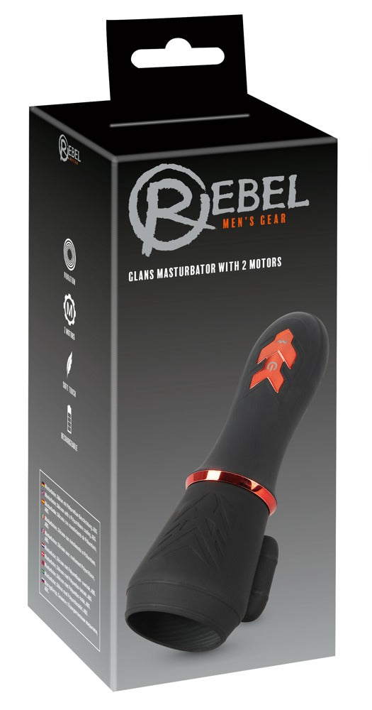 REBEL - GLANS MASTURBATOR WITH 2 MOTORS