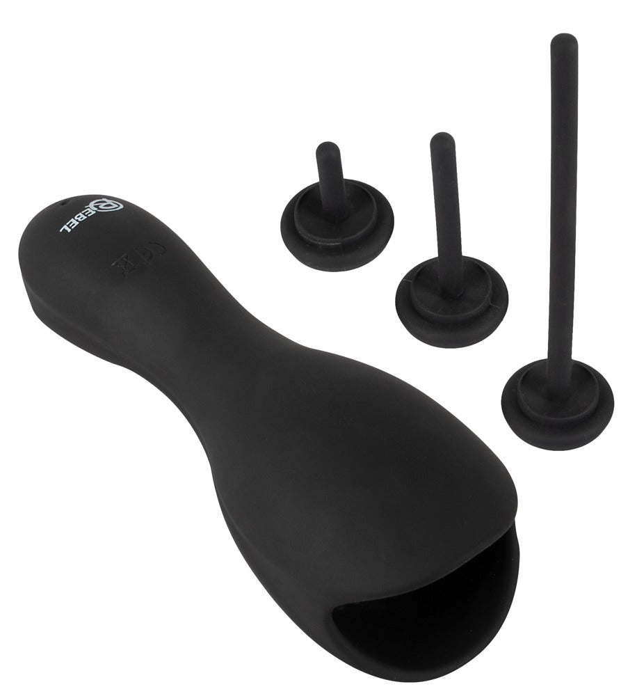REBEL - GLANS VIBRATOR WITH 3 ATTACHABLE DILATORS