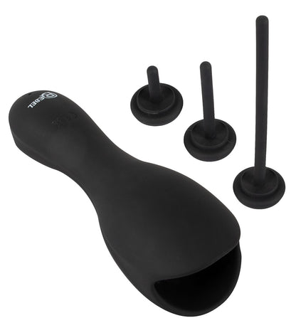 REBEL - GLANS VIBRATOR WITH 3 ATTACHABLE DILATORS