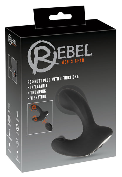 REBEL - RC BUTT PLUG WITH 3 FUNCTIONS