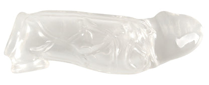 CRYSTAL - PENIS SLEEVE WITH EXTENSION + BALL RING