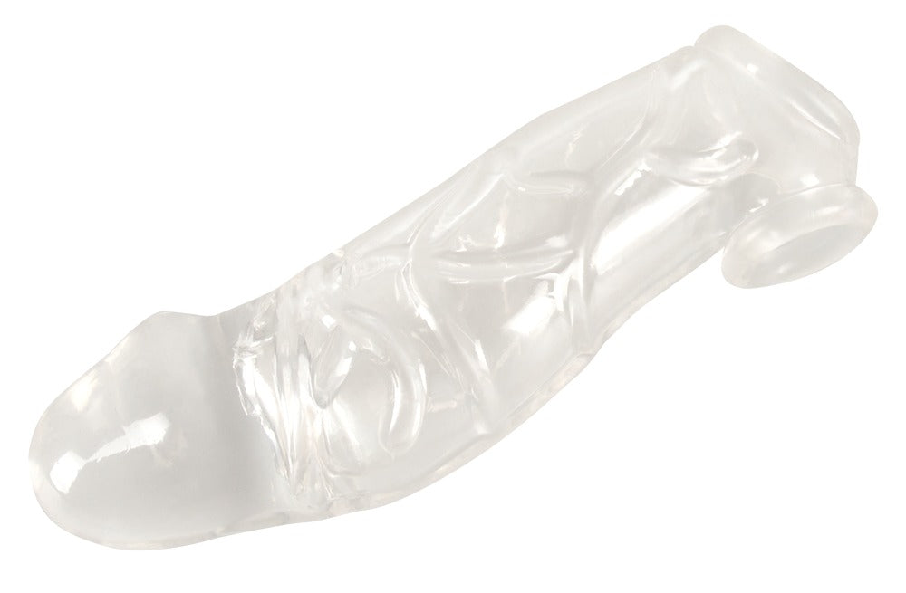 CRYSTAL - PENIS SLEEVE WITH EXTENSION + BALL RING