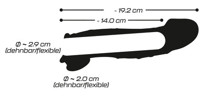 CRYSTAL - PENIS SLEEVE WITH EXTENSION + BALL RING