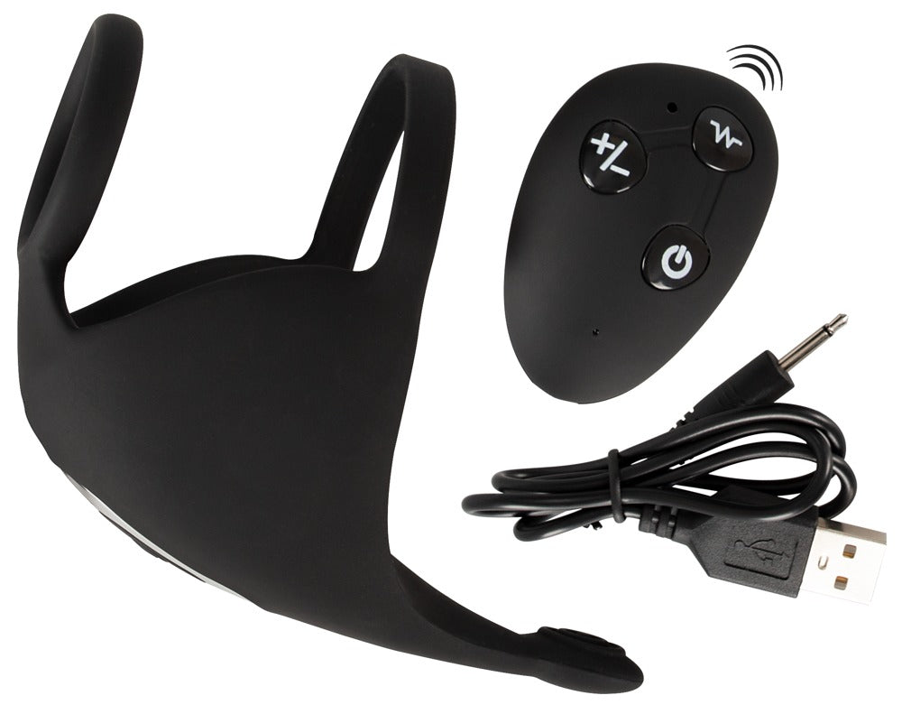 REBEL - COCK RING WITH RC BALL MASSAGER