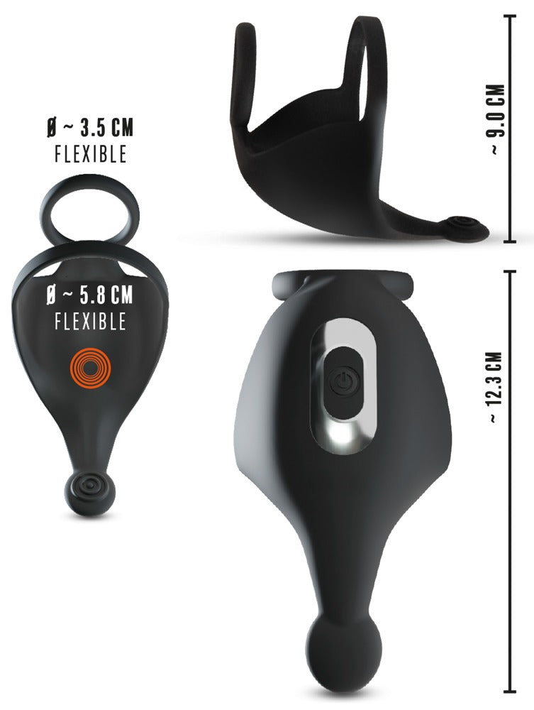 REBEL - COCK RING WITH RC BALL MASSAGER
