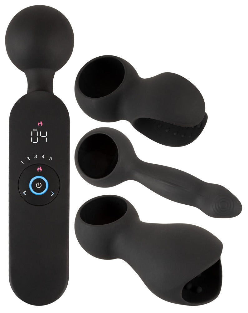 COUPLES CHOICE - WAND VIBRATOR WITH 3 ATTACHMENTS