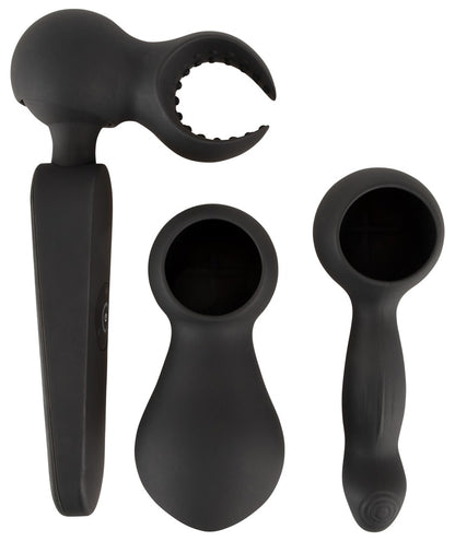 COUPLES CHOICE - WAND VIBRATOR WITH 3 ATTACHMENTS