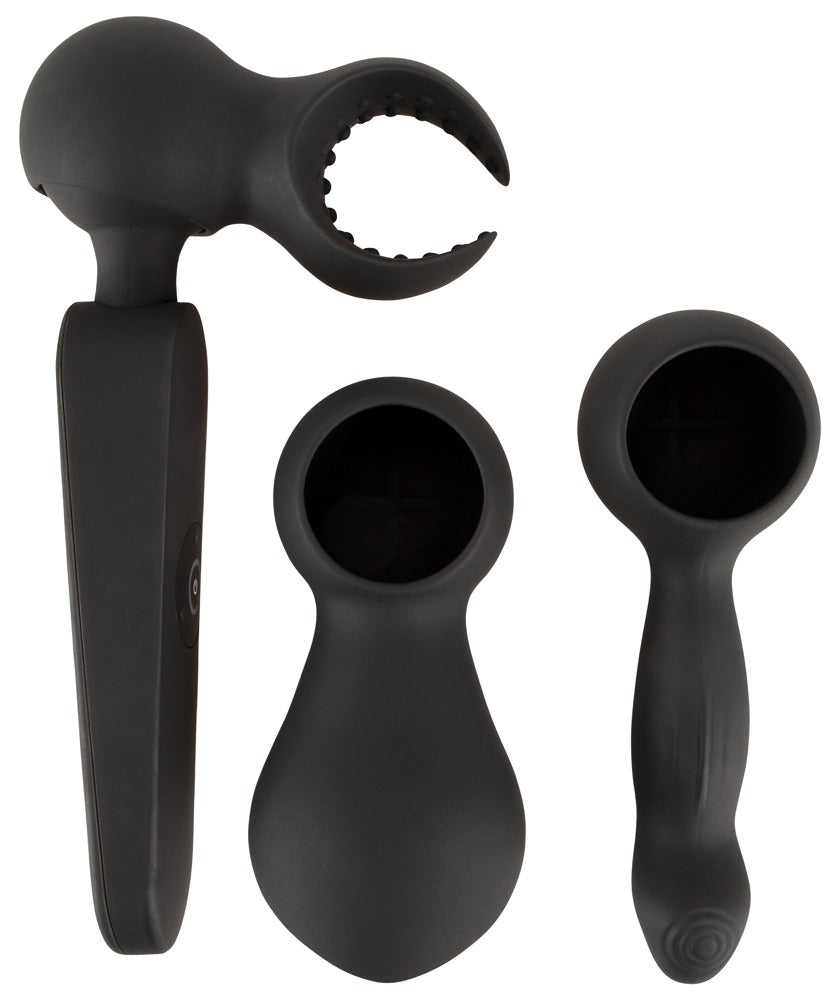 COUPLES CHOICE - WAND VIBRATOR WITH 3 ATTACHMENTS