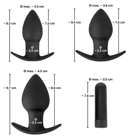 BLACK VELVETS - BUTT PLUG SET