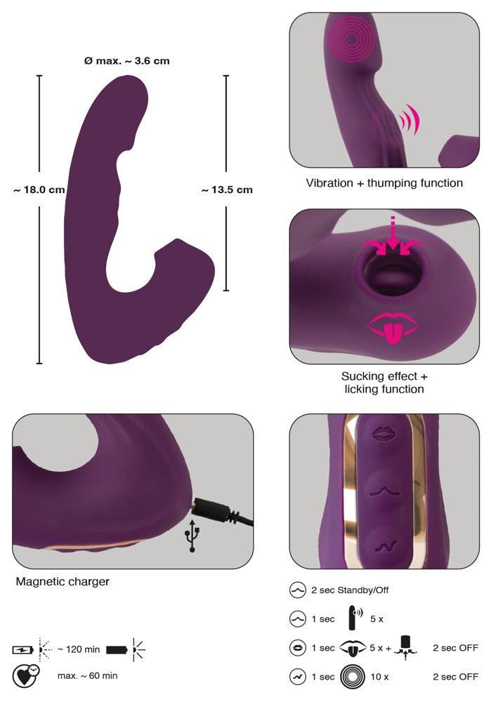 JAVIDA - 4 FUNCTION VIBRATOR