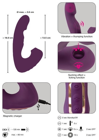 JAVIDA - 4 FUNCTION VIBRATOR