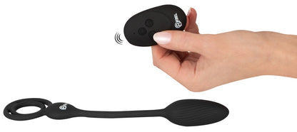 REBEL - COCK AND BALL RING WITH RC BUTT PLUG