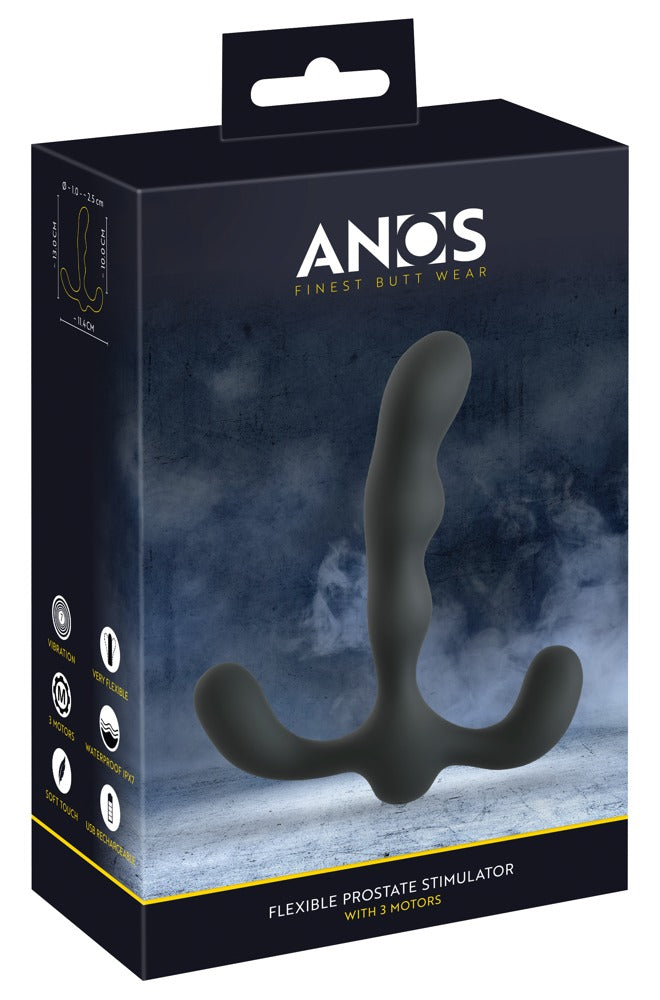 ANOS - FLEXIBLE PROSTATE STIMULATOR WITH 3 MOTORS