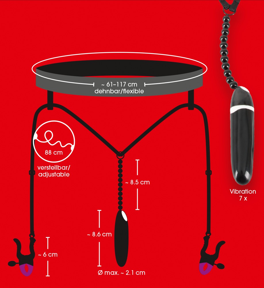 BAD KITTY - BAD KITTY SPREADER STRING WITH VIBRATOR