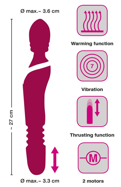 JAVIDA - MASSAGE WAND WARMING & THRUSTING VIBE
