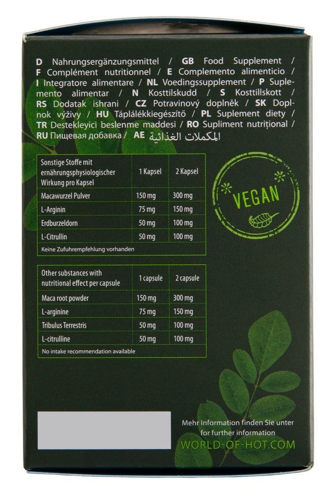 HOT - PURE MORINGA + MACA MAN POWER