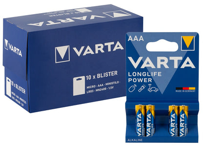 VARTA - BATTERY AAA 10X4