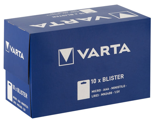 VARTA - BATTERY AAA 10X4