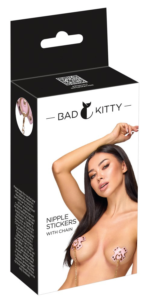 BAD KITTY - NIPPLE STICKERS WITH CHAIN
