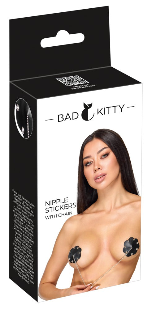BAD KITTY - NIPPLE STICKERS WITH CHAIN