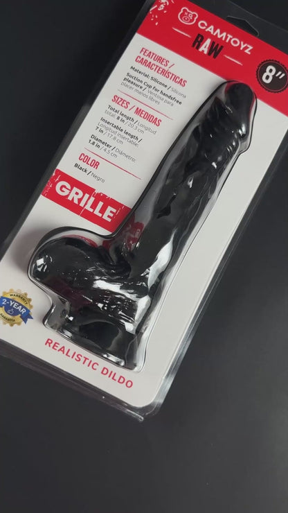 CAMTOYZ - RAW GRILLE REALISTIC 8 IN. DILDO