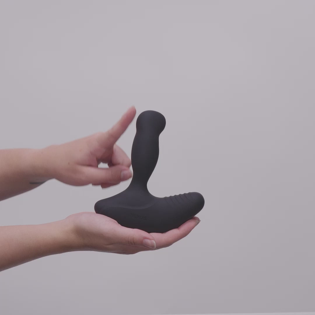NEXUS - MASSEUR DE PROSTATE ROTATIF AVEC TÉLÉCOMMANDE REVO STEALTH - NOIR